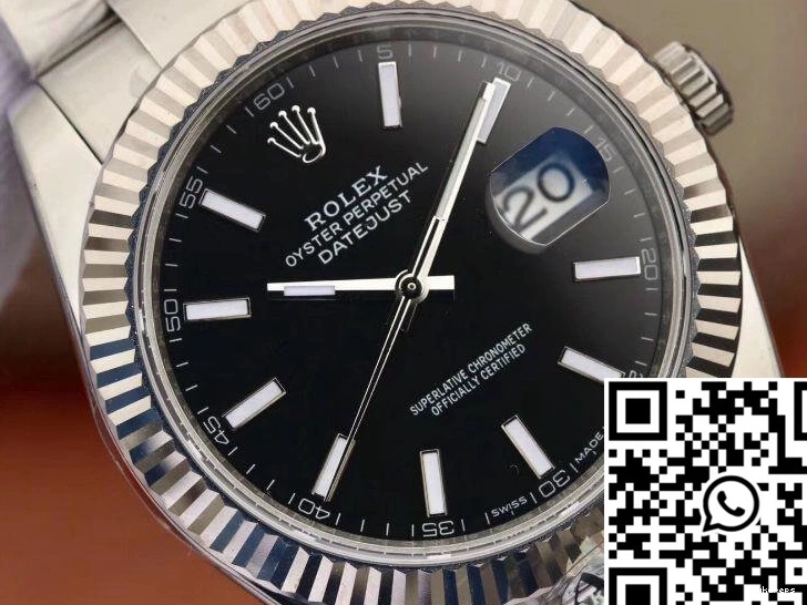 126334 Rolex Factory 41mm AR Datejust Dial Black 0303